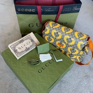 Gucci collaboration with Nina Dzyvulska diaper bag.